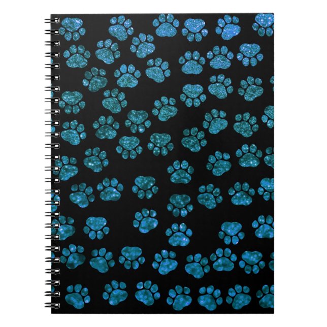 Cuaderno Patas azules, patas Purpurinas, Purpurina azul, ga (Frente)