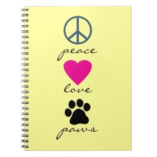 Cuaderno Patas del amor de la paz