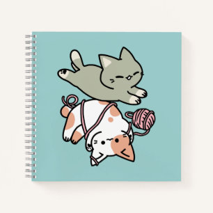Cuaderno Patas y diversión – Adorable ilustración de gato