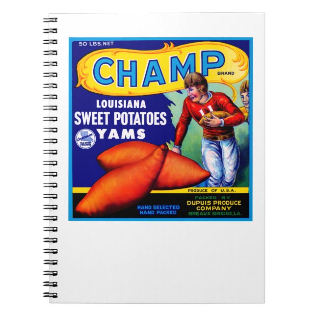Cuaderno Patatas dulces para campeones (Frente)
