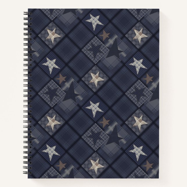 Cuaderno Patchado azul (Anverso)