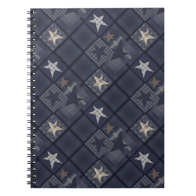 Cuaderno Patchado azul (Frente)