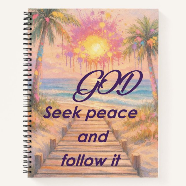 Cuaderno Path of Peace: Grace at Sunset (Anverso)