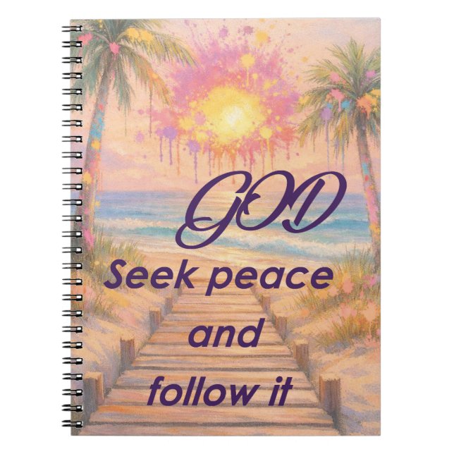 Cuaderno Path of Peace: Grace at Sunset (Frente)
