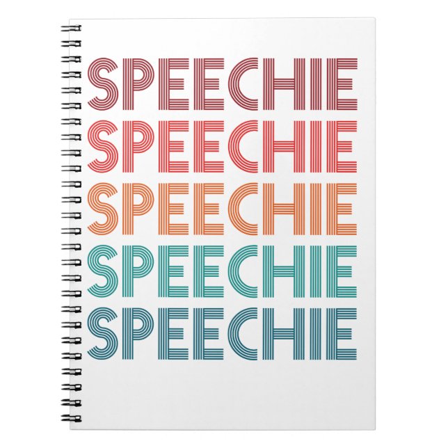 Cuaderno Pathólogo patólogo del discurso retro SLP (Frente)