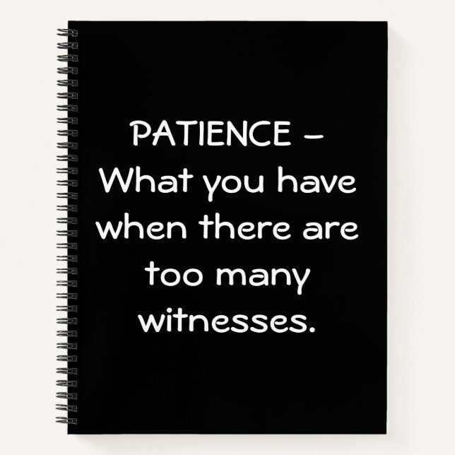 Cuaderno Patience Funny (Anverso)