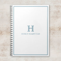 Patina Inicial Moderna Borde Azul