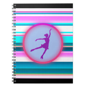 Cuaderno Patinaje Artístico de Chicas Rayas