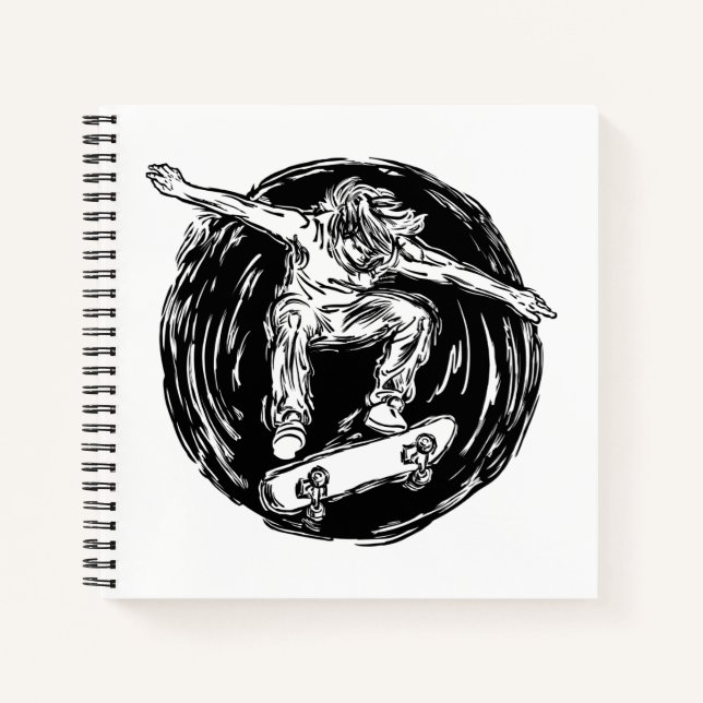 Cuaderno Patinaje De Patinaje De Plana Duración (Anverso)