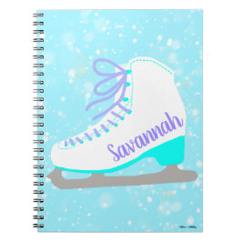 Cuaderno Patinaje Ice Skate Blue Snow Gráfico Personalizado