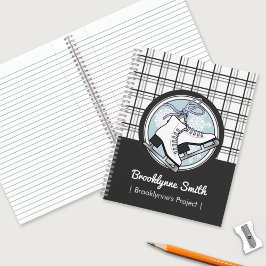 Cuaderno Patinaje Moderno Personalizado Sobre Hielo En Tart