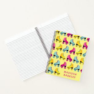 Cuaderno Patinaje retro curado para niños con patinaje sob