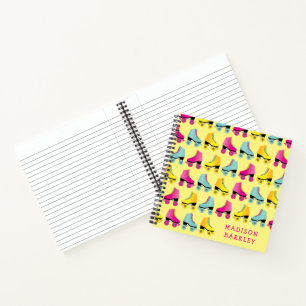 Cuaderno Patinaje retro curado para niños con patinaje sob