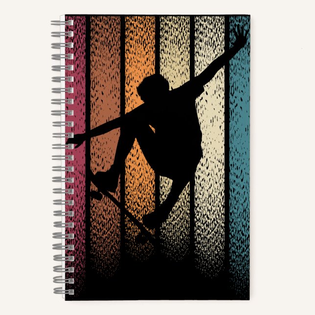Cuaderno Patinaje Retro Vintage (Anverso)