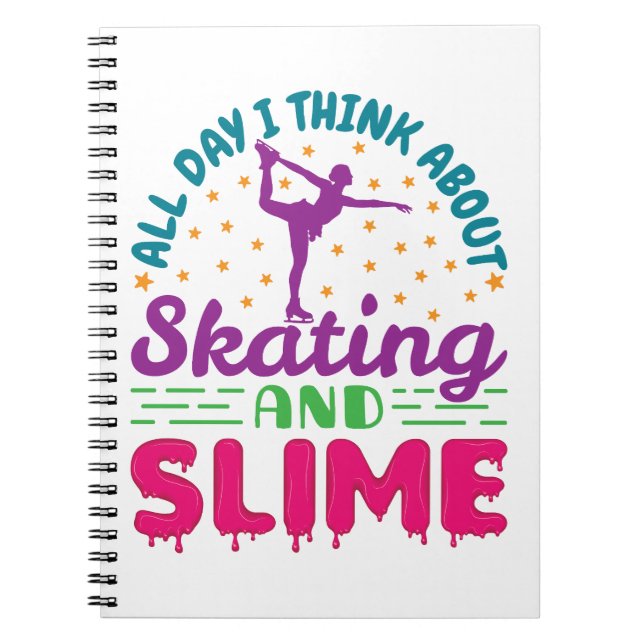 Cuaderno Patinaje sobre hielo y patinaje deslizante sobre h (Frente)