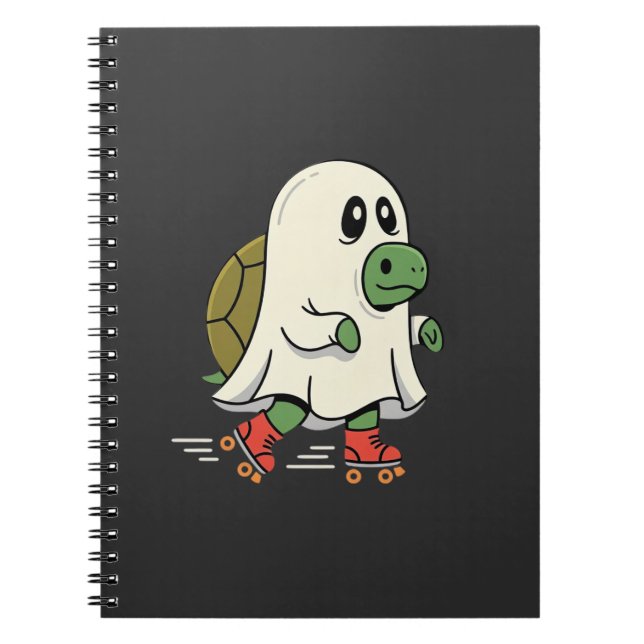 Cuaderno Patines De Rodillos De Tortuga Fantasma Diseño De  (Frente)