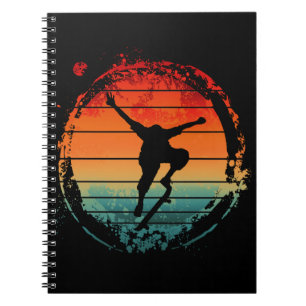 Cuaderno Patineta de monopatinaje vintage