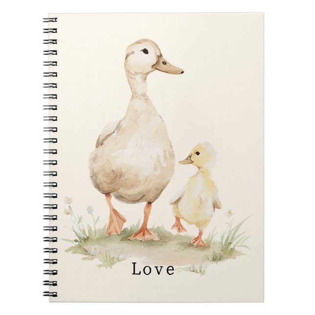 Cuaderno Patitos Bebés de Mamá Amarilla (Frente)