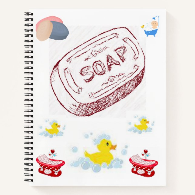 Cuaderno Pato de bloc de notas espiral (Anverso)