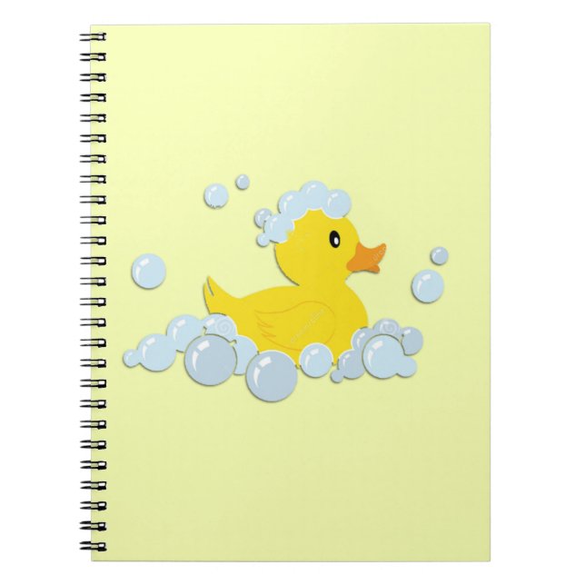 Cuaderno Pato de goma en burbujas (Frente)