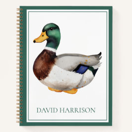 Cuaderno Pato de Mallada Elegante Personalizado