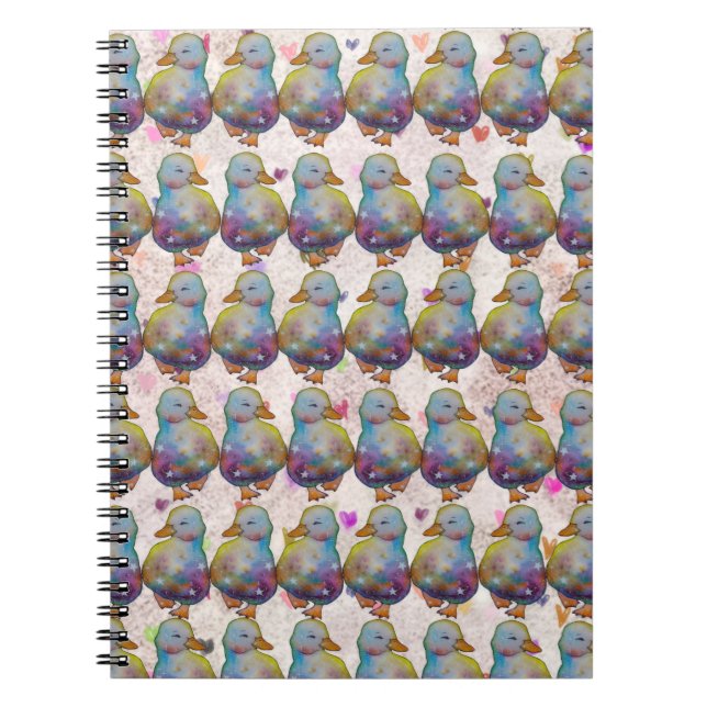 Cuaderno Pato llamado Rainbow (Frente)