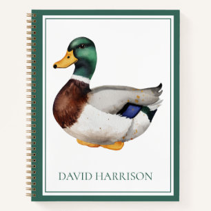 Cuaderno Pato Silbón Elegante Personalizado
