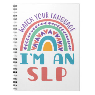 Cuaderno Patólogo de voz cuida tu idioma soy un SLP