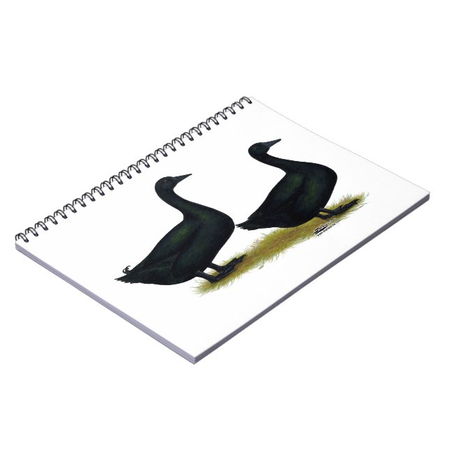 Cuaderno Patos: Cayugas negro (Lado Izquierdo)