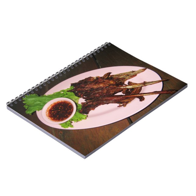 Cuaderno Patos de pato de barbacoa... Comida callejera tail (Lado Izquierdo)