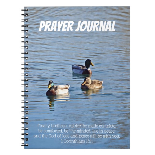 Cuaderno Patos En El Diario De Oración Del Agua (Frente)