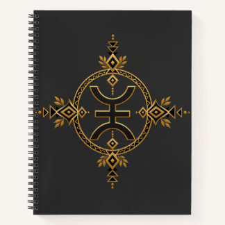 Cuaderno Patrimonio Bereber Amazigh Símbolo Geométrico Negr