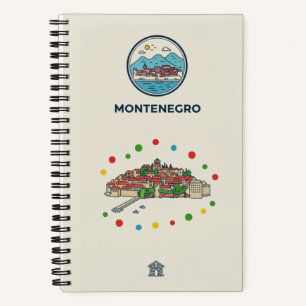 Cuaderno Patrimonio de Montenegro y foto costera de Sveti S