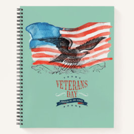 Cuaderno patriotas recordados luz teal