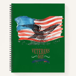 Cuaderno patriotas recordados verde profundo