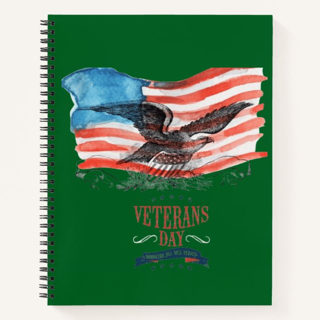 Cuaderno patriotas recordados verde profundo (Anverso)