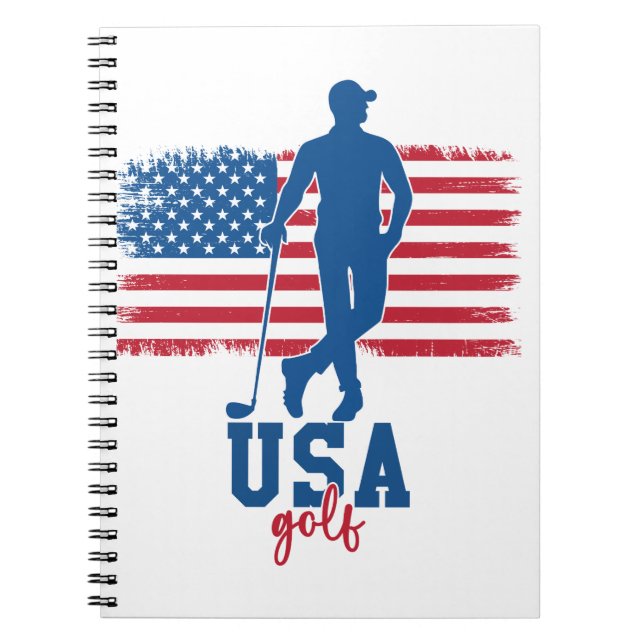 Cuaderno Patriotic Golf USA (Frente)