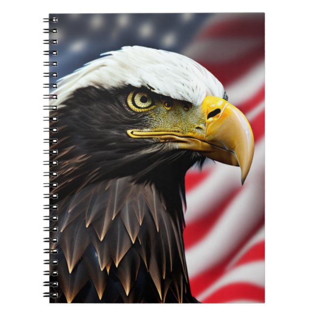 Cuaderno Patriótico/Águila/Americano/EE. UU.  (Frente)