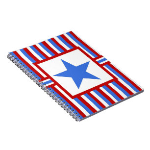 Cuaderno patriótico americano moderno del arte