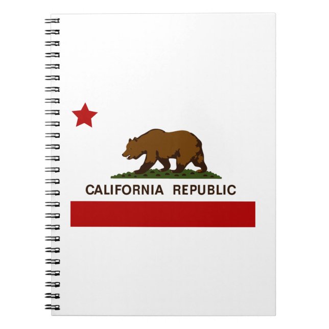 Cuaderno Patriótico de Bandera de California (Frente)