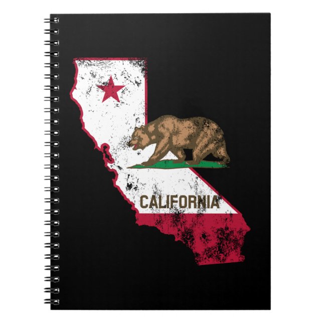 Cuaderno Patriótico de Bandera de California (Frente)