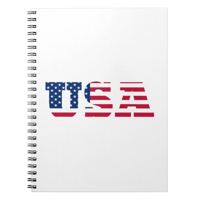 Cuaderno Patriótico de Bandera de Estados Unidos (Frente)