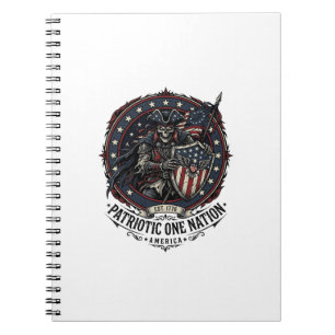 Cuaderno Patriótico Fantasma Patriota Horror Monstruo Patri