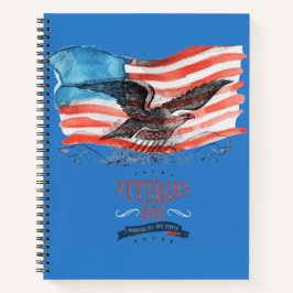 Cuaderno Patriots remembered medium blue