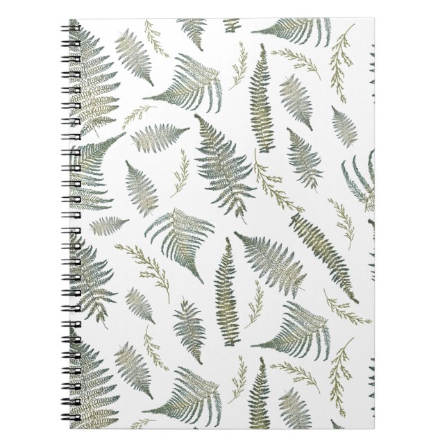 Cuaderno Patrón 1.0 de forestación forestal botánica (Frente)