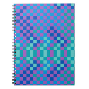 Cuaderno Patrón a cuadros de serpiente retro