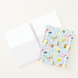 Cuaderno Patrón ABC de Dr. Seuss con palabras