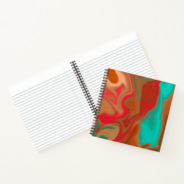 Cuaderno patrón abstracto. (Interior)