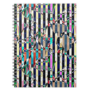 Cuaderno Patrón abstracto a rayas