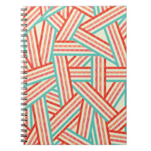 Cuaderno Patrón abstracto a rayas coloridas